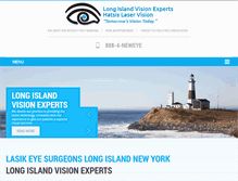 Tablet Screenshot of longislandvisionexperts.com